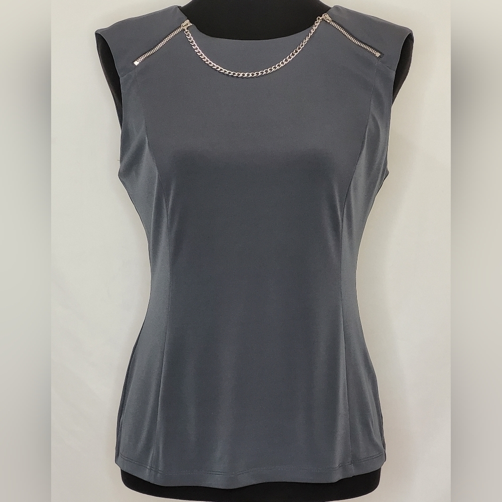 Karl Lagerfeld Sleeveless Embellished Top - Size M